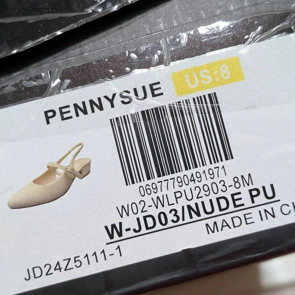 Penny Sue Women's Slingback Sandals Nude 8M